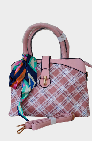 Vivian Plaid Satchel Bag